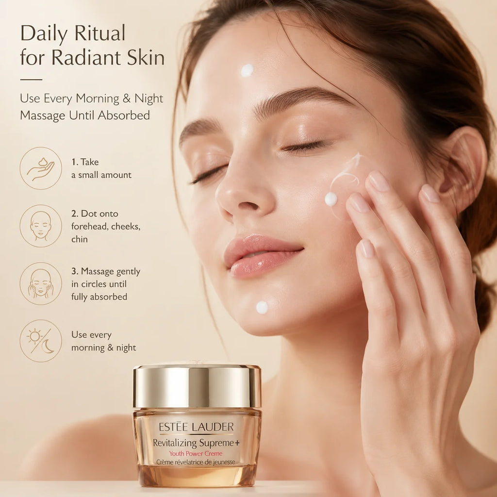 Estee Lauder Revitalizing Supreme+ Youth Power Soft Cream Lifting Firming Hydrating Fade Lines Wrinkles Collagen Boost For