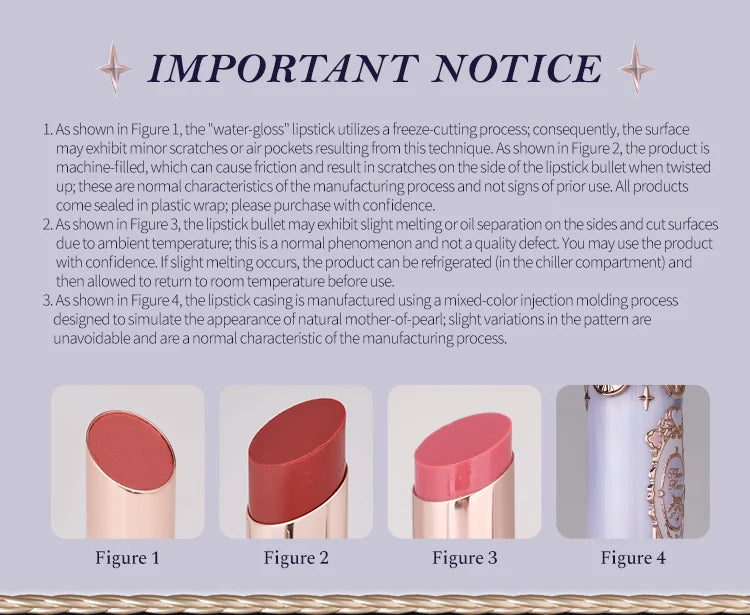 [NEW]Flower Knows Knight Unicorn Collection Glazed Lipstick