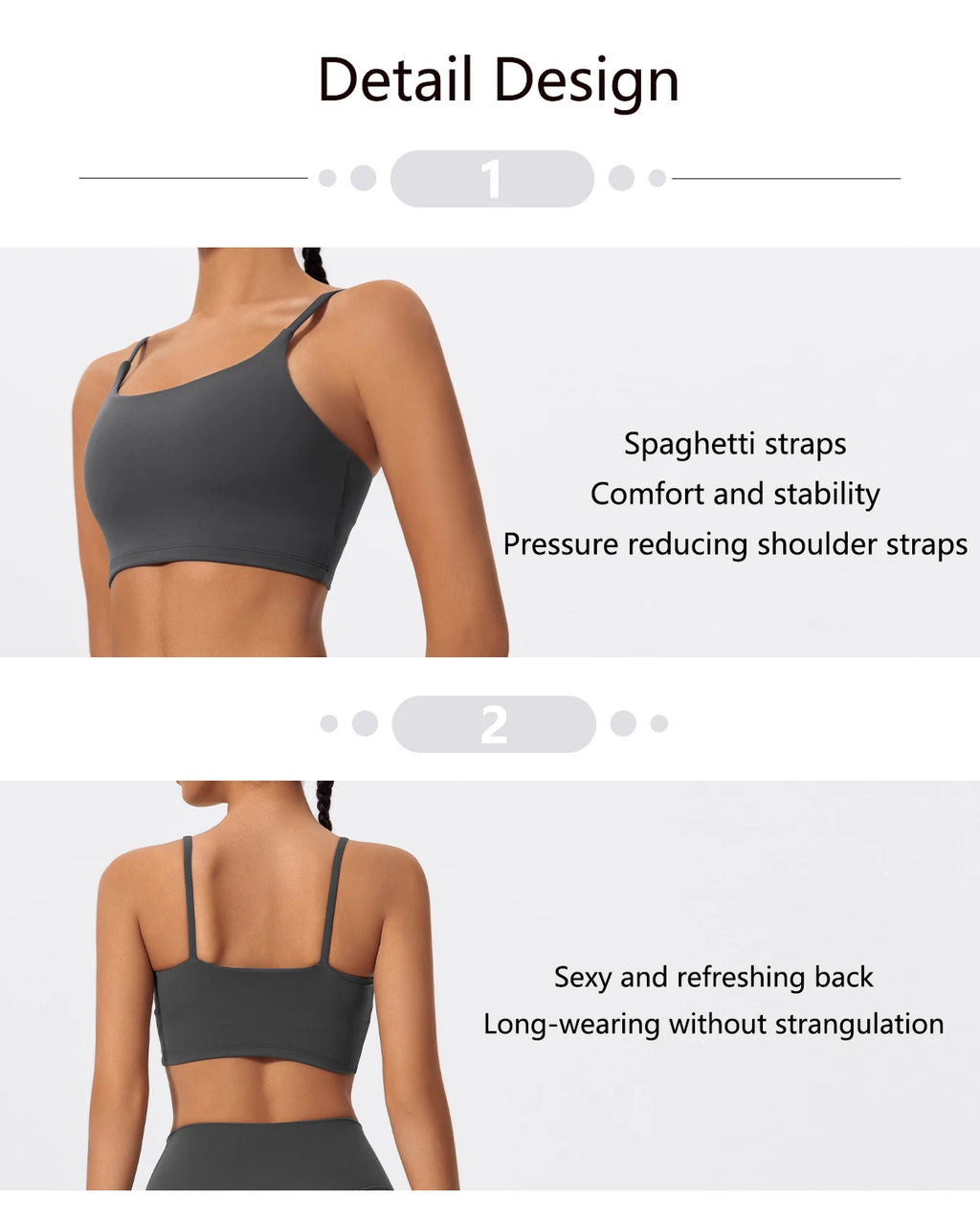 Ctenkevet Women's Push-Up Gym Workout Yoga Bra Female Backless Shockproof Fitness Crop Top Sports Underwear Woman