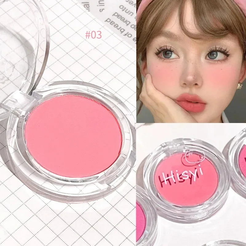 Monochrome Blush Palette Matte Natural Cheek Color Orange Girl Blusher Powder Brightening Facial Contouring Makeup Rouge Powder