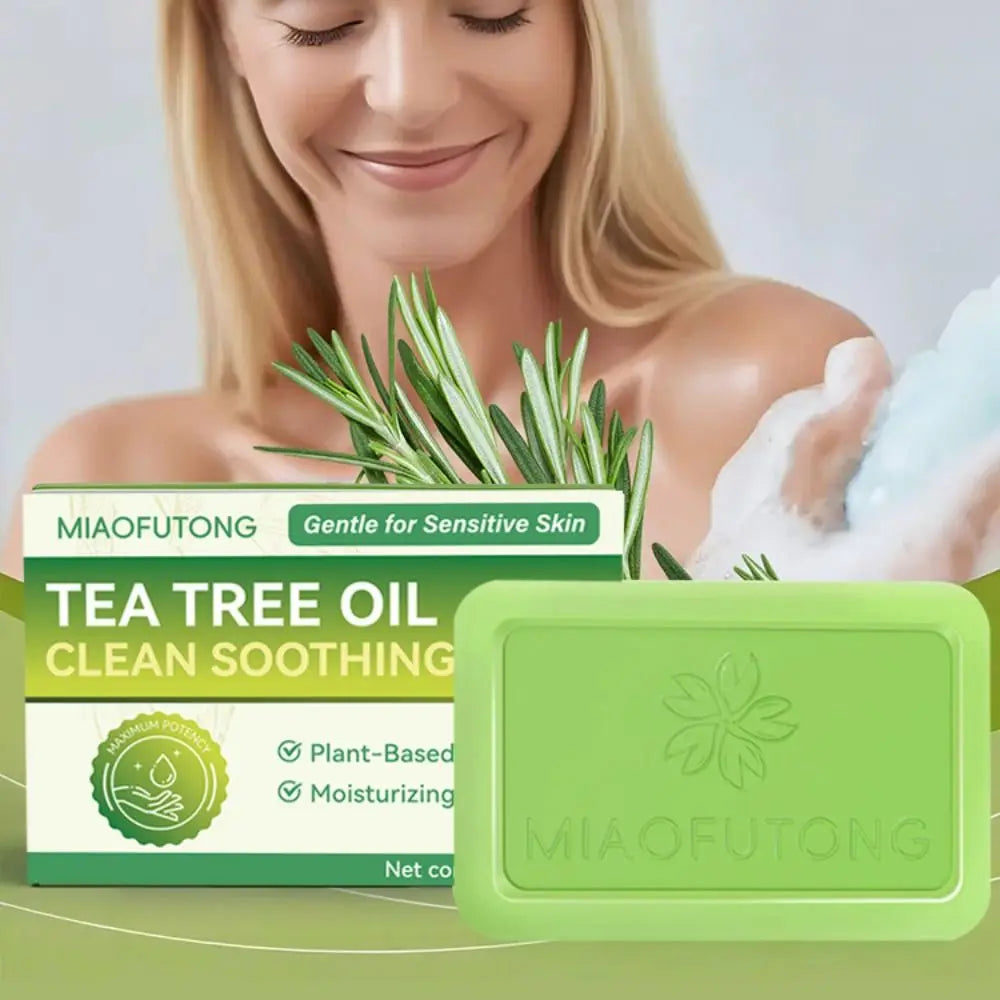 Personal Tea Tree Oil Tea Tree Soap Natural Ingredients Gentle Exfoliating Natural Soap Skin Cleaning Body Soap Daily Use
