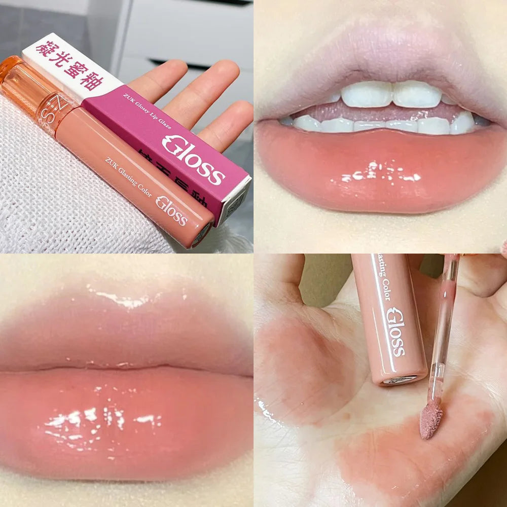 Glassy Watery Mirror Lip Gloss - Moisturizing & Glowing, for Plump Hydrated Lips, Affordable