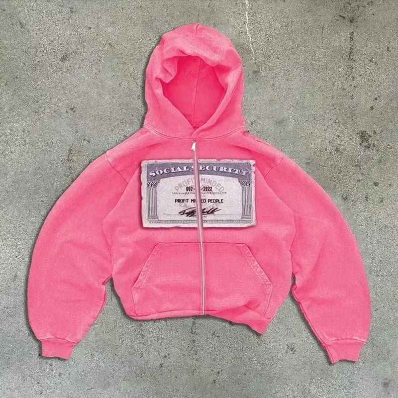 Y2K Camouflage Print Pullover Hoodie - Men's Oversized Streetwear