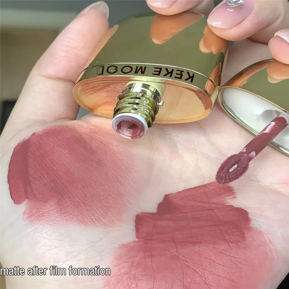 Mirror Water Lip Glaze To Matte Lipstick Makeup Waterproof Long Lasting Lip Gloss Rich Color Silky Not Fade Lips Mud Lip Tint