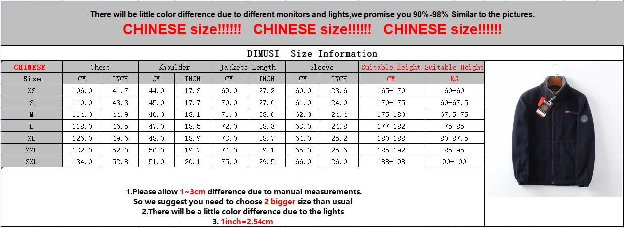 DIMUSI Winter Men's Polartec Fleece Jackets Man Velvet Windbreaker Coats Mens Mountain Ski Soft Shell Warm Jackets Clothing