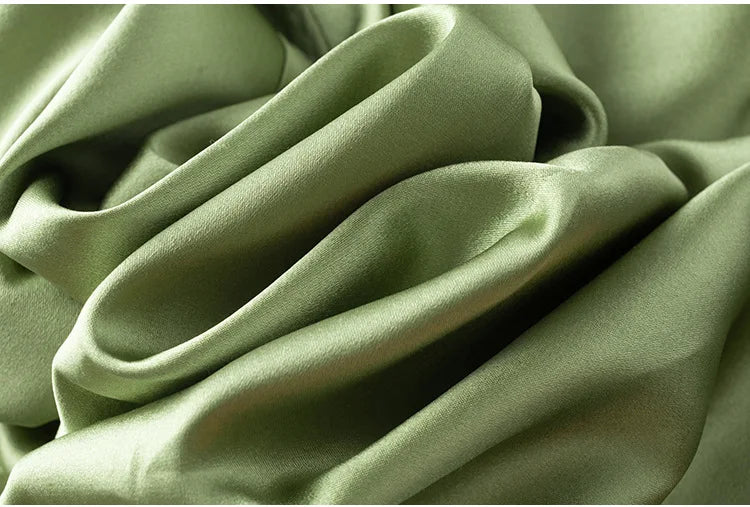 Heavy Silk Women's Sleeveless Top T-shirt Autumn Silk Top Silk Satin Bottom Top Solid Color T-shirts Satin Shirts for Women