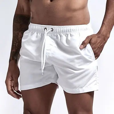 Men'S Swim Shorts Swim Trunks Quick Dry Board Shorts Bathing Suit Breathable Drawstring With Pockets For Surfing Beach Summer