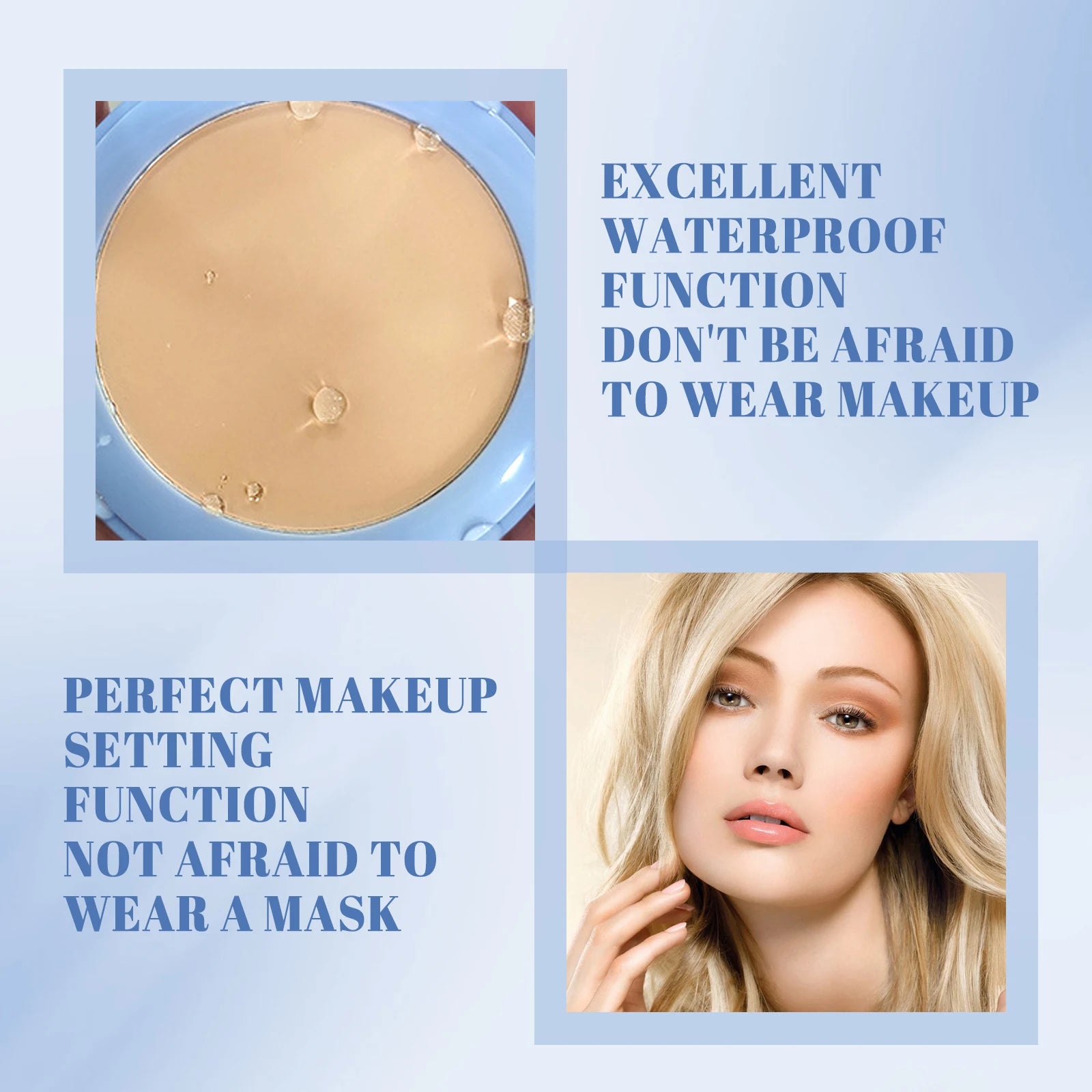 Matte Face Setting Powder Oil Control Waterproof Pore Blurring Makeup Finish Full Coverage Loose Powder For Oily Skin