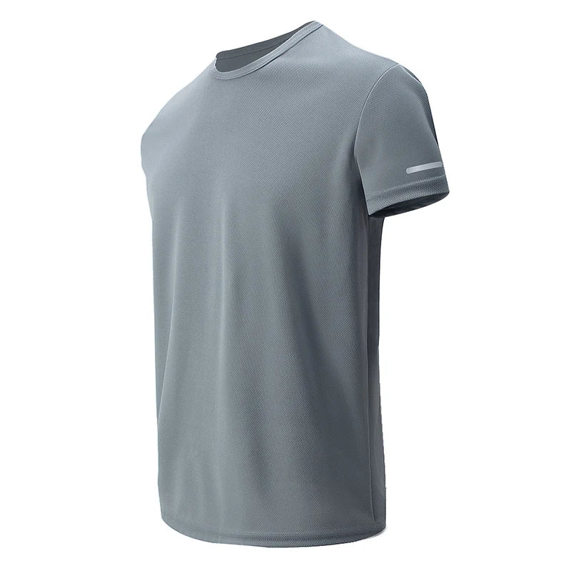 1/2 Piece Men's Four Season Short Sleeved Quick Drying Sports And Fitness Comfortable Plus Size Youth Casual Basic T-shirt
