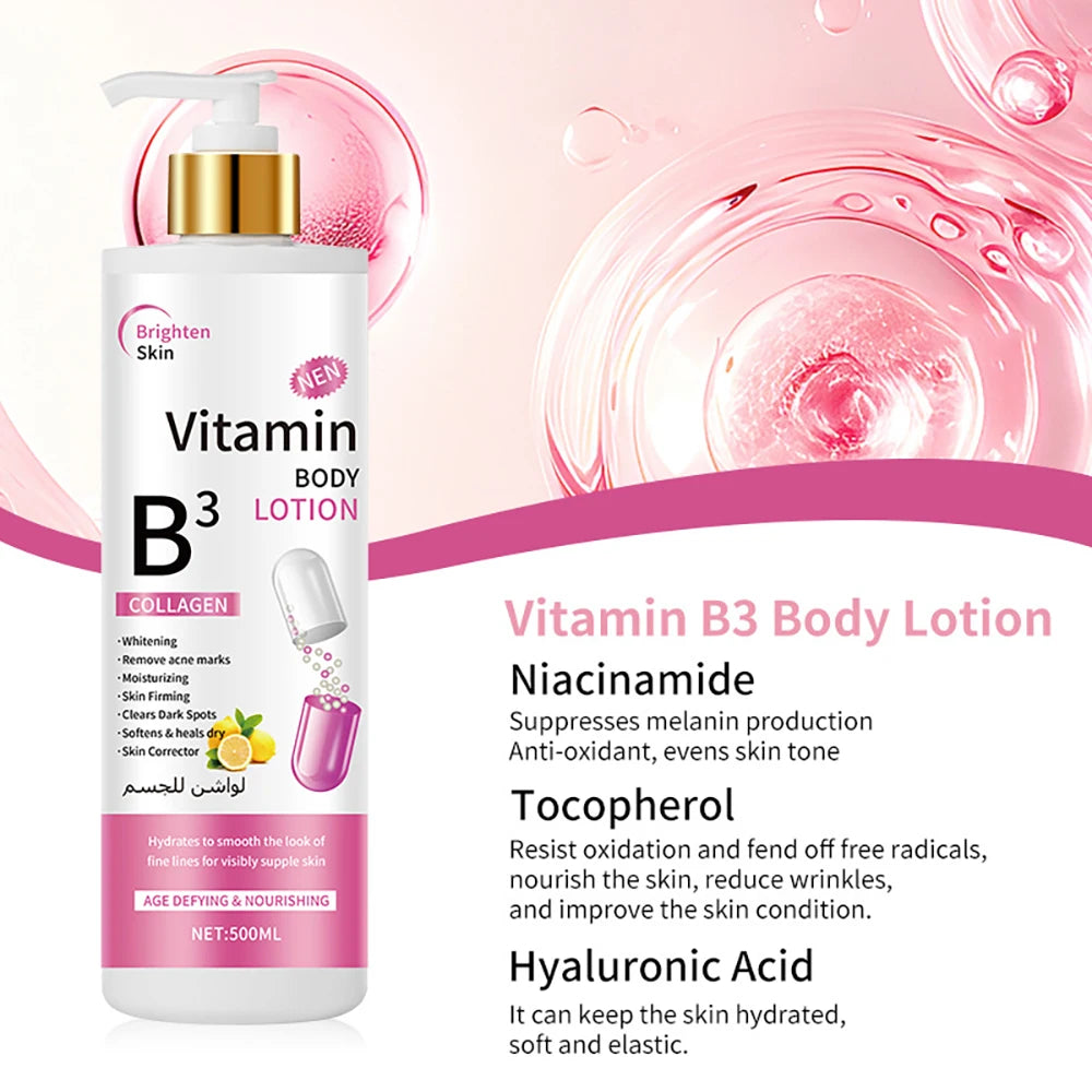 OUSHUFEI Kojic Acid Body Lotion, Whitening & Moisturizing, 500ml