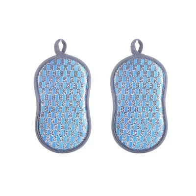 Esponja de limpieza de cocina, esponja de doble cara, estropajos para lavar platos, estropajo, paño de cocina, herramientas de limpieza de cocina
