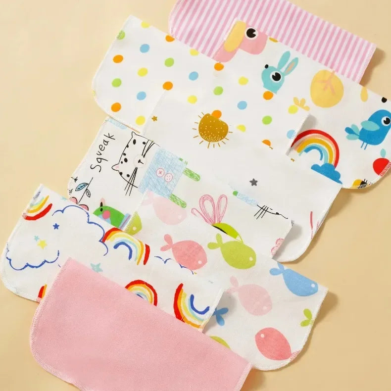8Pcs Cotton Newborn Baby Towels Set Saliva Towel Nursing Towel Baby Boys Girls Bebe Toalha Washcloth Handkerchief Cloth Wipes