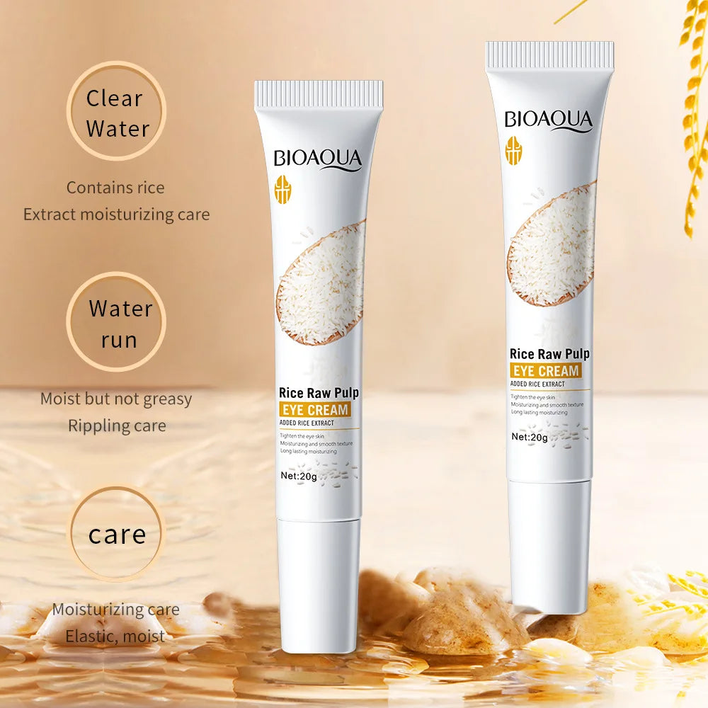 BIOAQUA White Rice Skin Care Set Moisturizing Face Serum Anti Dark Circles Anti-aging Eye Cream Facial Travel Size Kit Skin Care