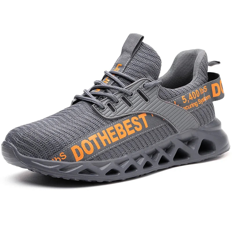 Safety Shoes Men For Work Sneakers Women'S Men Steel Toe Work Shoes Security Protective Shoes Lightweight Anti-Smash Anti-Puncture