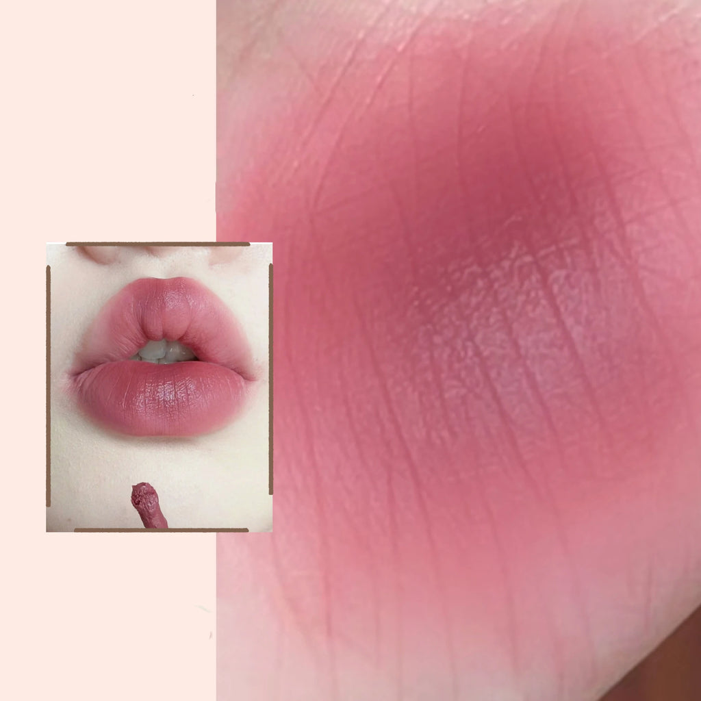 New Matte Liquid Lipstick Long Lasting Light and Thin Mousse Lip Mud Velvet Red Rose Nude Colors Lip Gloss Waterproof Lip Makeup