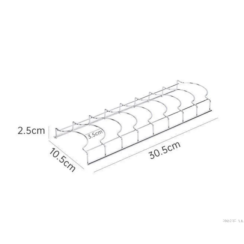 Organizador de platos de acero inoxidable para cocina, escurridor de platos, estante para cubiertos, tapas de ollas, accesorios de cocina.