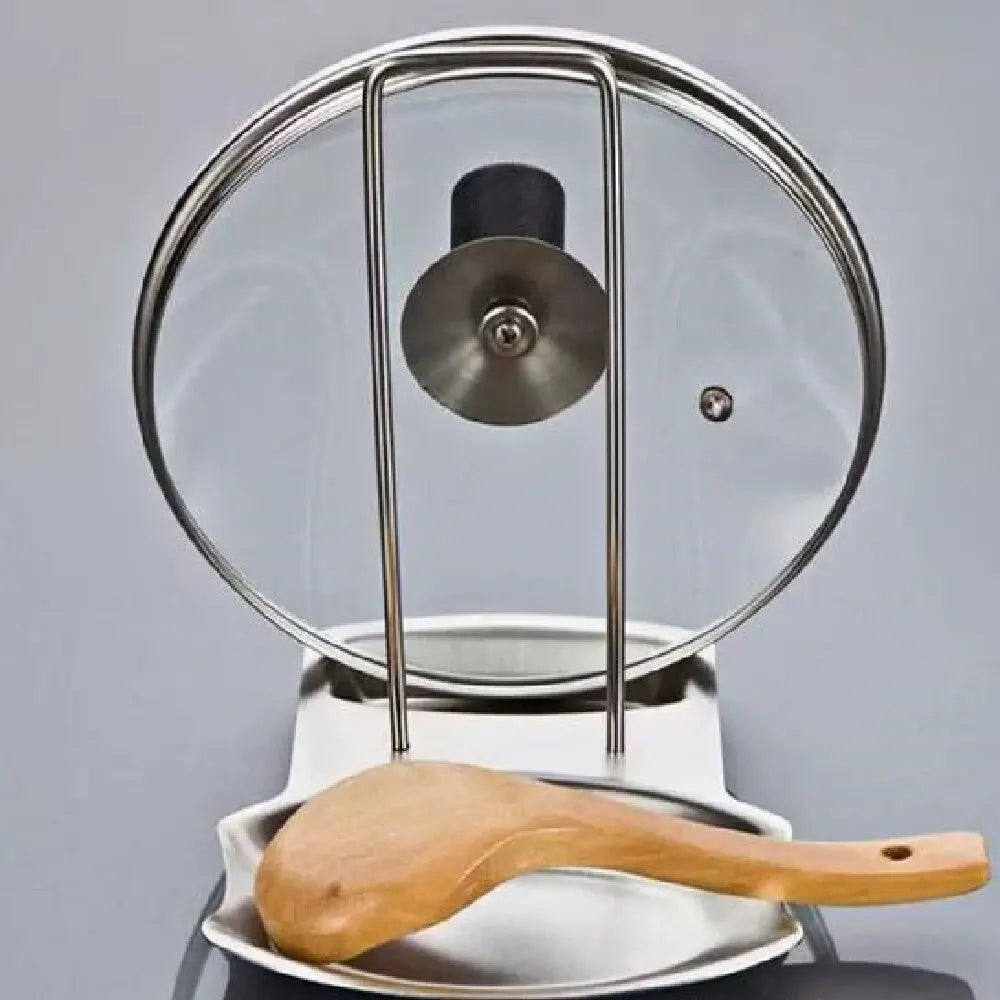 Soporte de Tapa de Olla de Acero Inoxidable Estante de Almacenamiento de Cocina para Utensilios y Platos Organizador Multifuncional para el Hogar