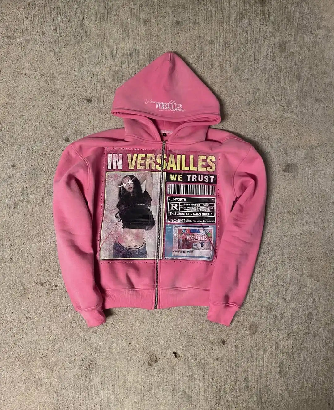 BiggOrange Printed Hoodie - Y2k Gothic Streetwear Loose Casual