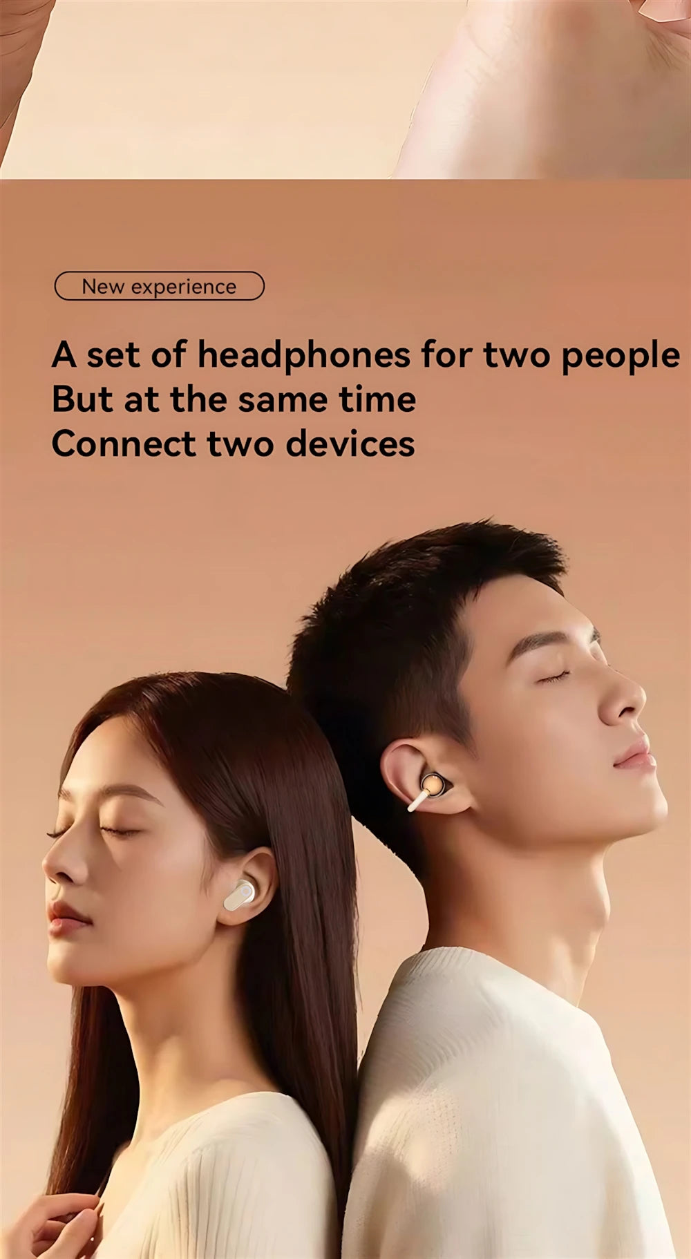 Twin Earphone Open In-ear Type HIFI Bass 2in1 Low-Latency Game Headset High-definition Electric Quantity Digital Display Earplug