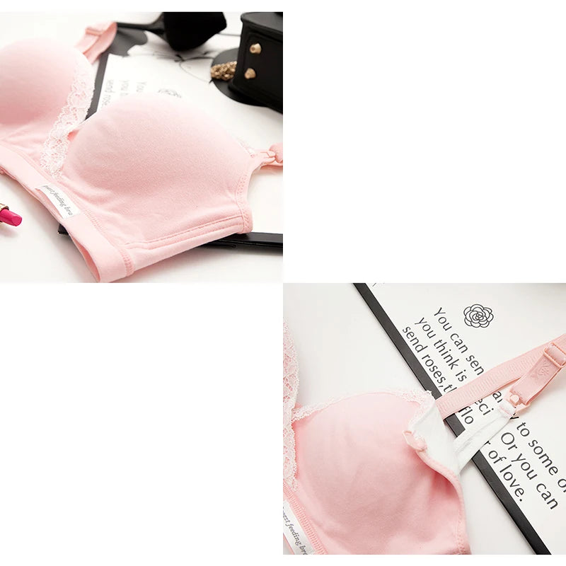 Cotton Wirefree Nursing Clothing Breastfeeding Bra for Pregnant Women Pregnancy Breast Sleep Underwear Soutien Gorge Allaitement