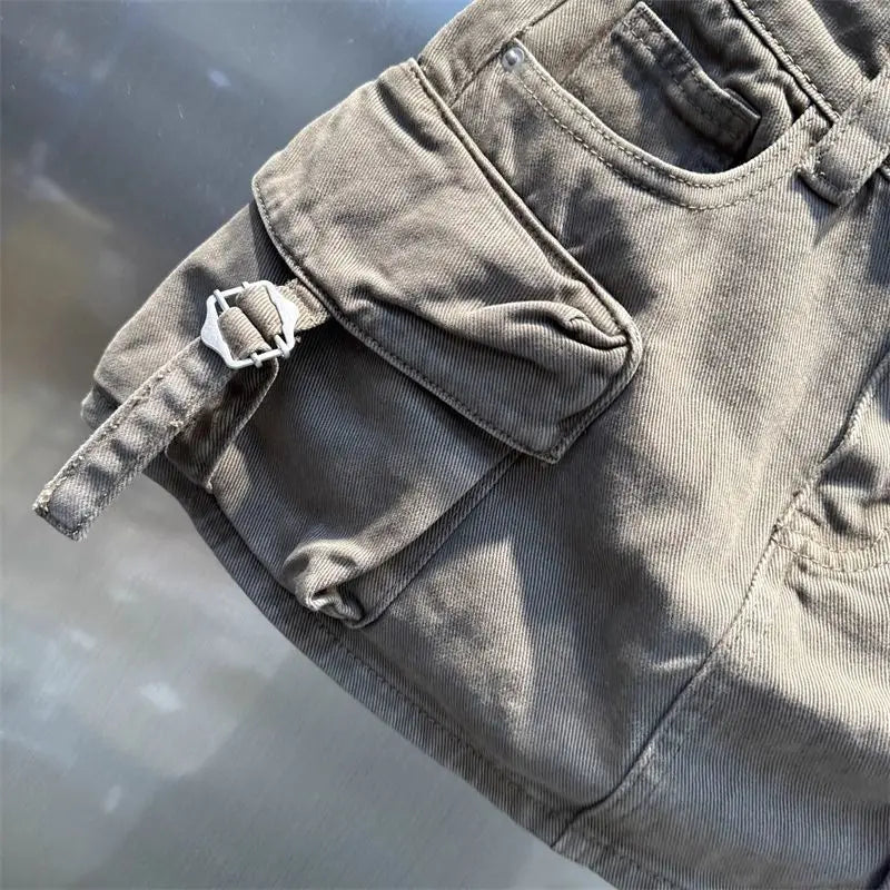 High Waisted Casual Washed Short Skirt for Women in the Spring and Summer of 2026 Stylish and Slimming Workwear Skirt
