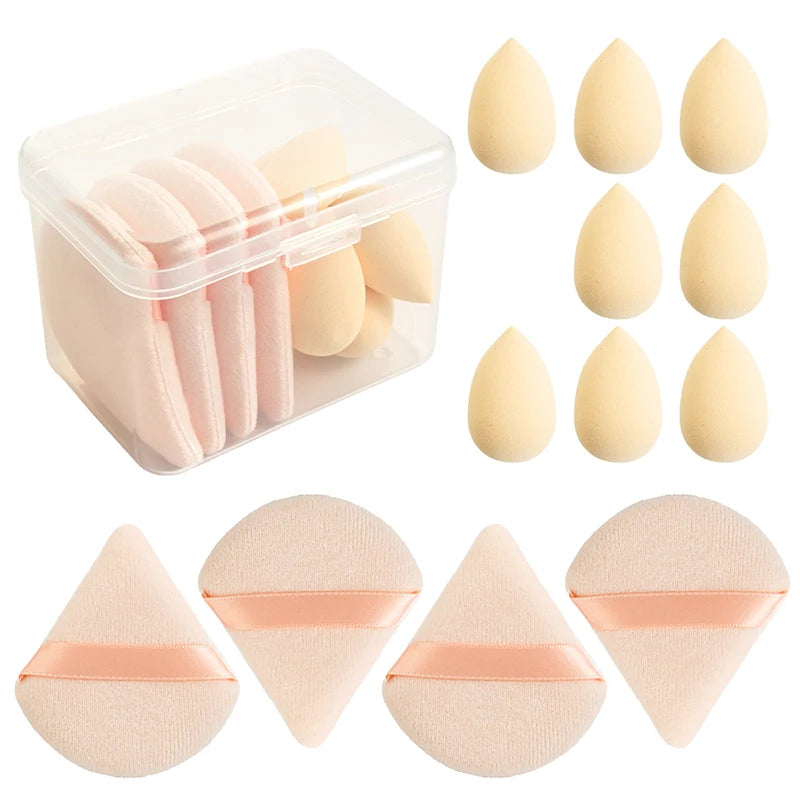 12pcs Makeup Sponge set Beauty Egg Soft Cosmetic Puff Foundation Sponges Powder Puff Women Make Up Accessories Beauty Tools