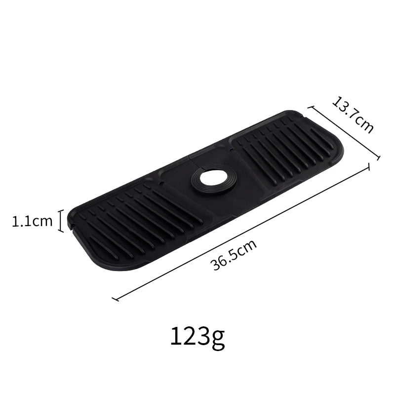 Alfombrilla de silicona para grifo de cocina, alfombrilla recogegotas de agua para grifo, almohadilla antisalpicaduras para fregadero, protector de encimera de baño