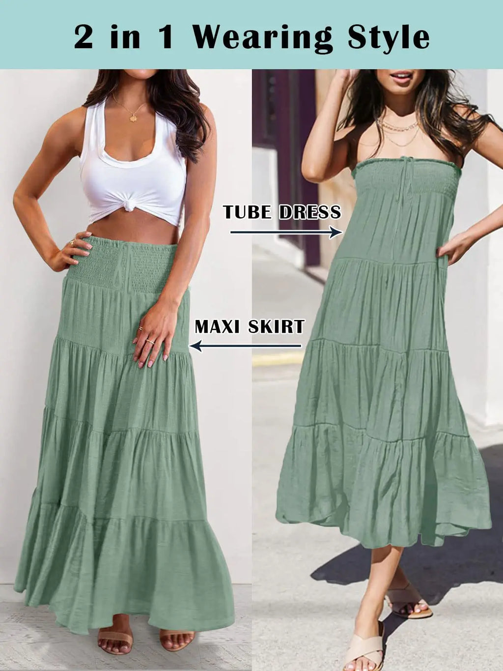Summer High Waisted Maxi Skirts Women Clothing Fashion Ropa Mujer Faldas Casual Bohemian Long Skirt Saias Harajuku Streetwear