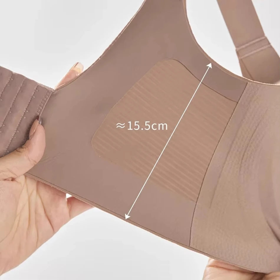 1/2Pcs Women'S'S Seamless Underwear, Thin Style, Large Breasts, Small Breasts, No Wires, Pull-Up And Anti-Sagging Large Size Bra