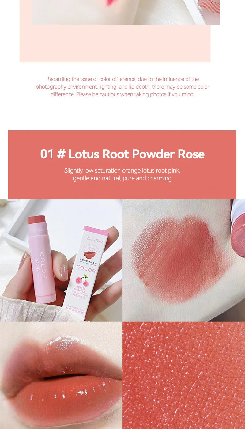 HAIPINK 3-Piece Set Tinted Moisturizing Lip Balm - Hydrating, Fade Lip Lines, Prevent Chapping