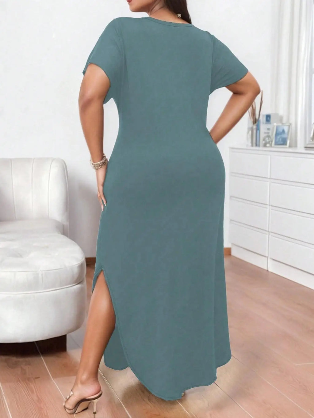 Plus Size Talla Grande Summer Long Dresses 2025 Casual Beach Maxi Loose Women's Dresses Comfortable Evening Gowns
