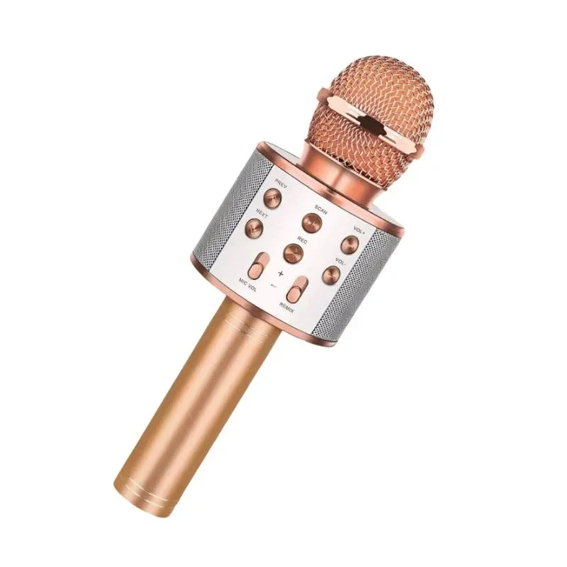 Kids Microphone for Singing, Wireless Bluetooth Karaoke Microphone for Adults, Toys for Girls Boys Gift for Birthday Party
