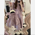 Korean Parent-child Clothing Mother and Daughter Clothing Dress Medium and Small Children Slim Pure Cotton Fashion