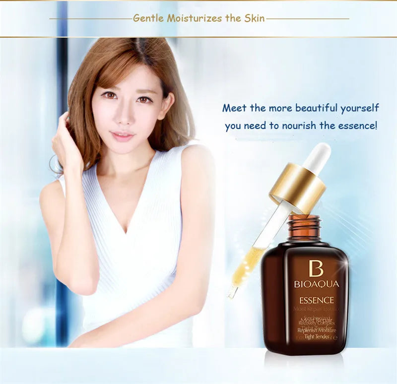 BIOAQUA Hyaluronic Acid Repair Face Essence Liquid Moisturizing Hydrating Anti Wrinkle Firming Collagen Facial Serum