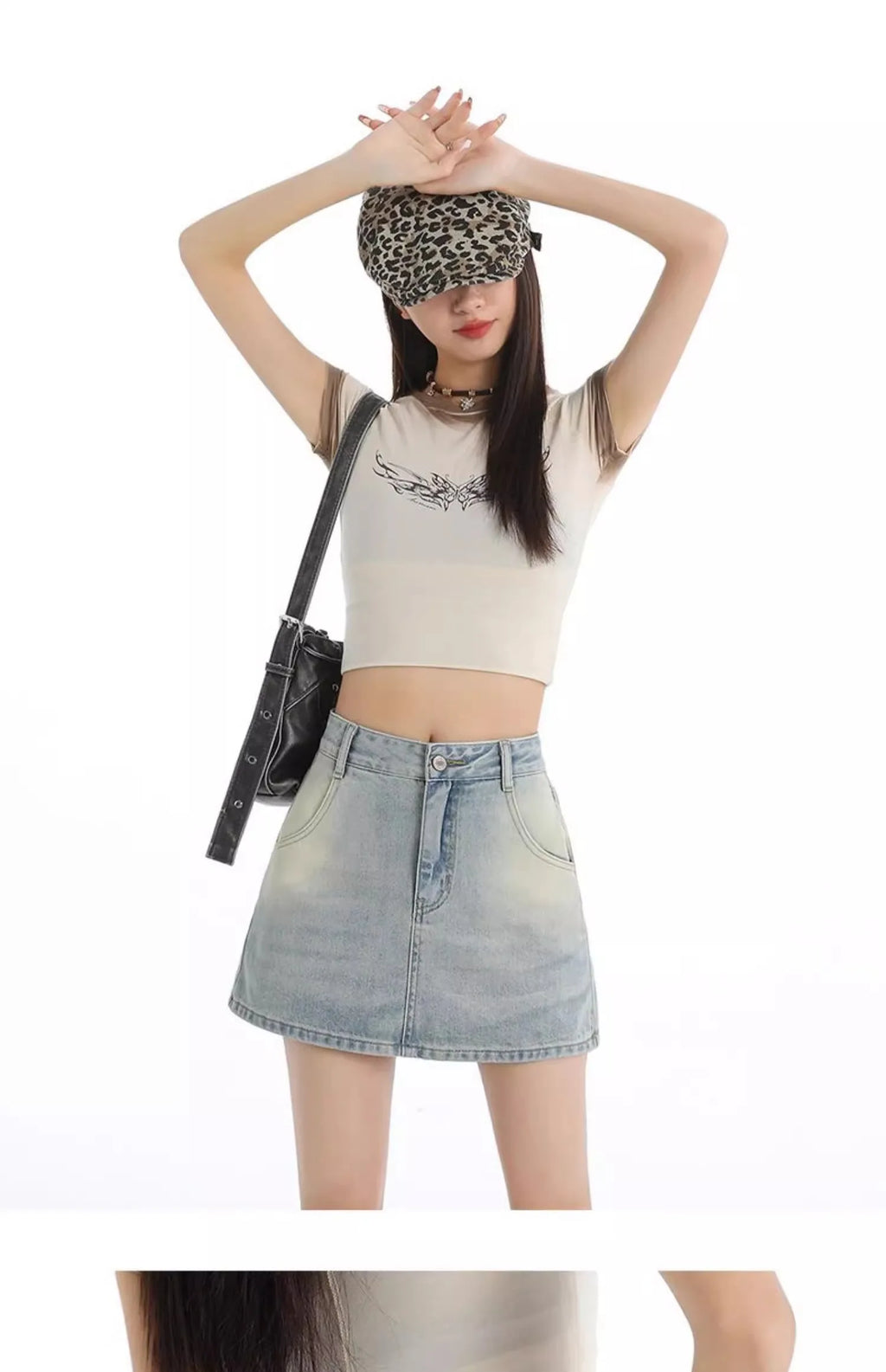 Retro American Washed Slim Fit Denim  Skirt Women Summer Hot Girl High Waist Bodycon Anti Exposure a Line Half Body Skirt