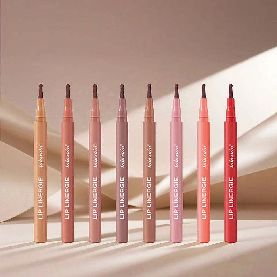 Waterproof Lip Liner Stain Lip Lingerie Long Lasting 8 Colors Transfer Proof Smudge Resistant Color No Bleed Formula  Cosmetics