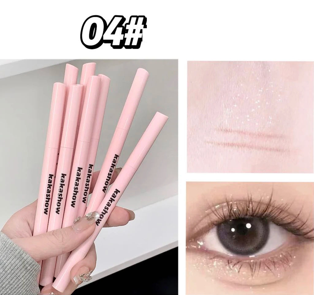 Double-end Lying Silkworm Eyeliner Pencil Diamond Glitter Matte Aegyosal Pen Brightening Cream Shadow Highligher Eye Makeup