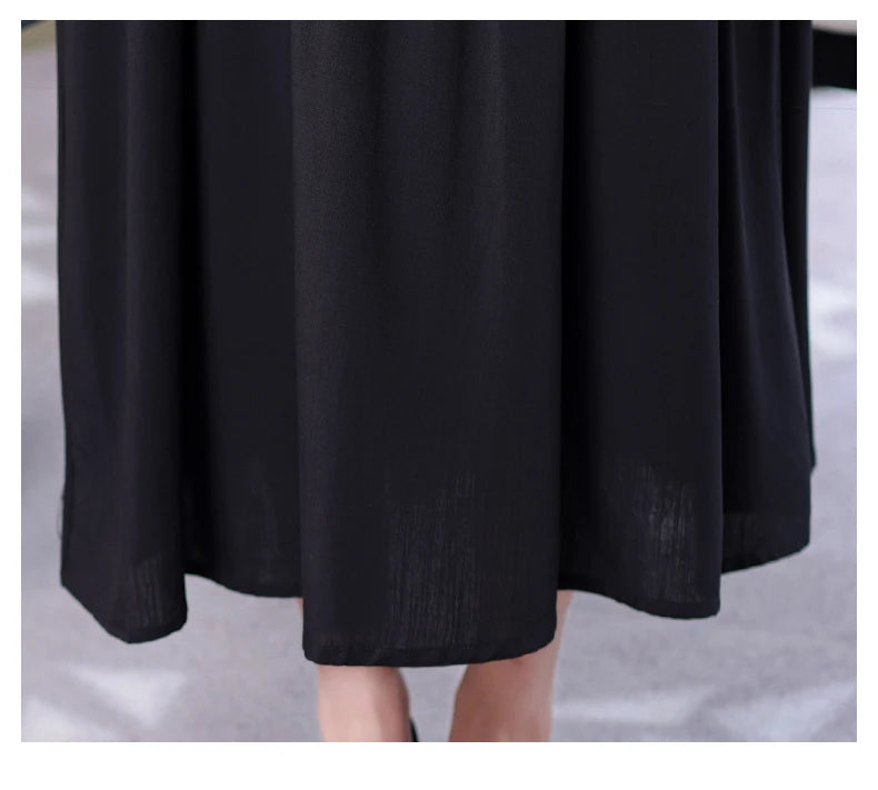 New Fashion 2023 Causal Summer Dresses For Women Loose Solid Long O-neck Dress Vintage Short Sleeve Womens Clothing