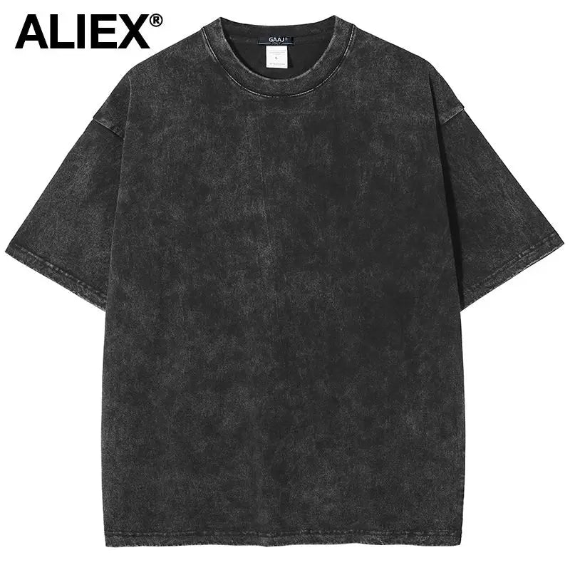 Women's 100% Cotton Oversized T-Shirt - Distressed Casual Tee