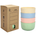 High Grade Wheat Straw Dinnerware Set Children's Unbreakable Dishes Tableware Fork Spoon Chopsticks Bowls Cup Dish Camping Set