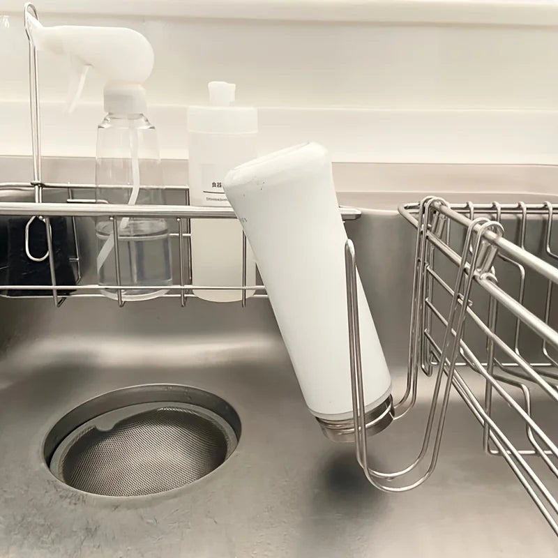 Estante de almacenamiento de cocina Colgador de secado de tazas para botellas de agua Tazas de café Almacenamiento con ganchos Organizador de baño que ahorra espacio