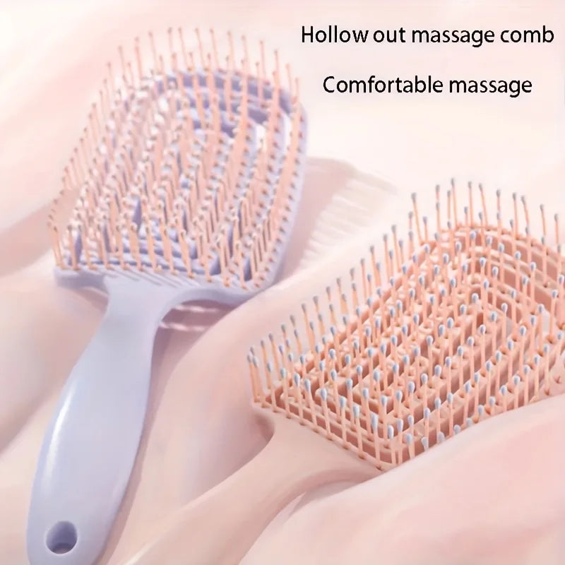 WANMEI Volumizing Detangling Hair Massage comb Hair Massage Comb with Hollowed-Out Design hair styling tools for real hair wigs