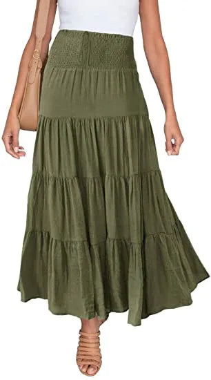 Summer High Waisted Maxi Skirts Women Clothing Fashion Ropa Mujer Faldas Casual Bohemian Long Skirt Saias Harajuku Streetwear