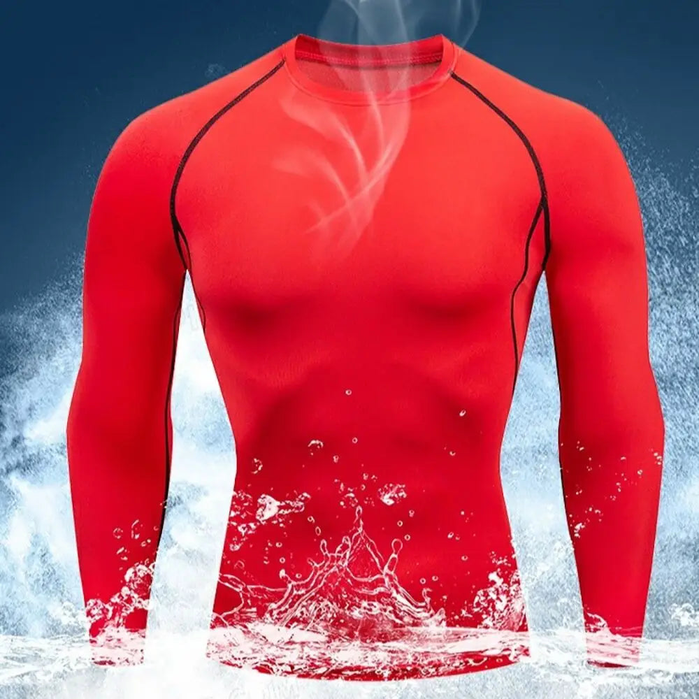 Men Workout Long Sleeve T- Shirt Spring Autumn Gym Running Sport Men'S T-Shirts Fitness Sportswear Outdoor Tops For Men Clothes