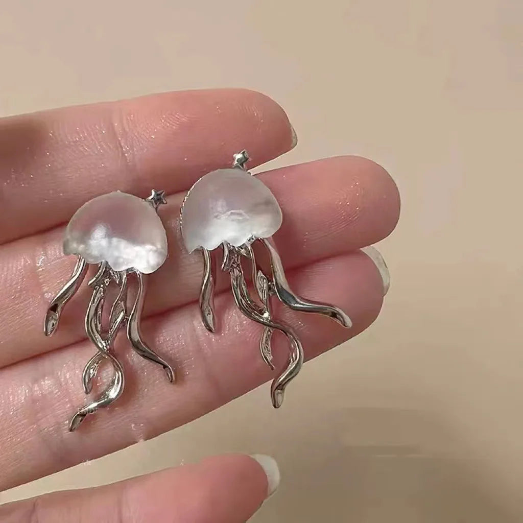 Pendientes Colgantes Para Mujer Flor Blanca Corazón Cristal Lazo Perla Largos Geométricos Joyería de Declaración