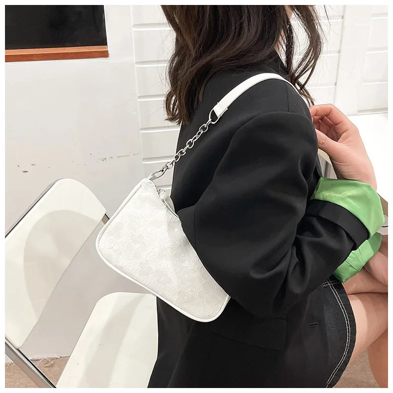 Fashion Felt Shoulder Bags for Women Small Casual Underarm Bag Female Hand Crossbody Bags for Women