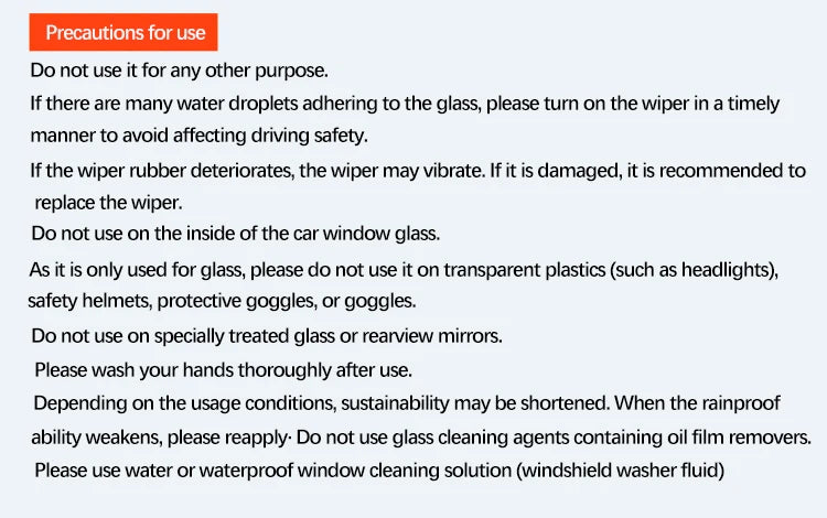 Soft99 Car Accessories Universal JDM Ultra Soft99 Glaco Long Last Car Windshield Glass Waterproof Rainproof Agent