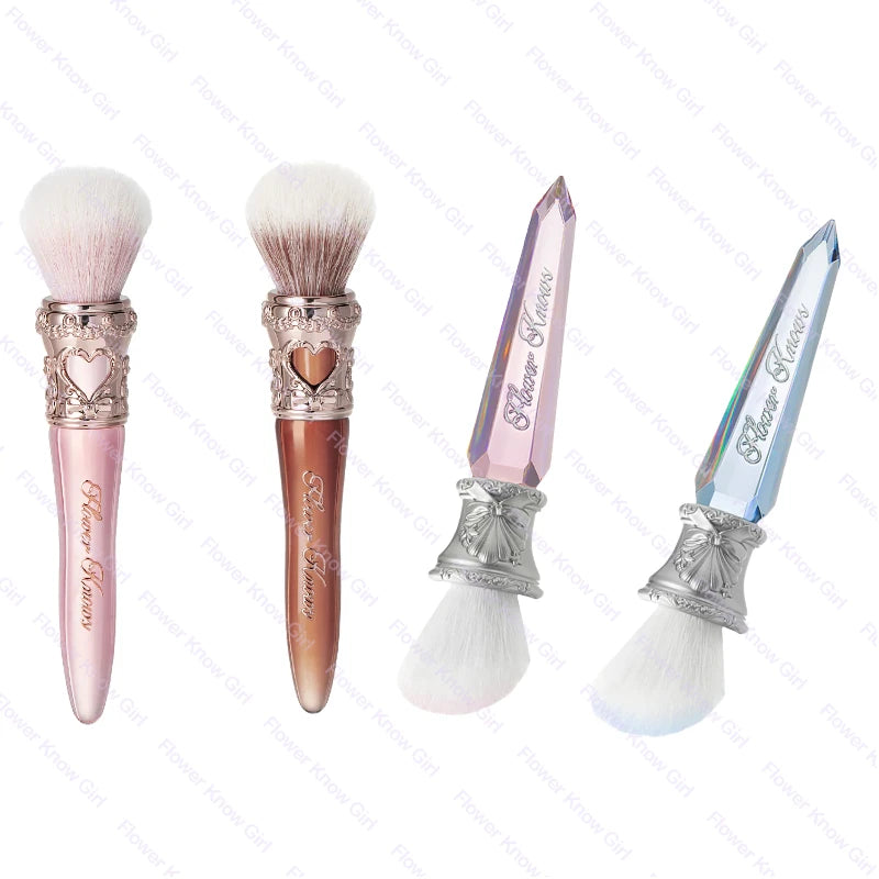 Flower Knows The Sweetie Bear Rounded Blush Brush Loose Powder Makeup Brushes