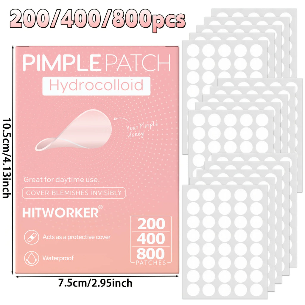 HITWORKER Hydrocolloid Acne Patches - 800-Piece Set