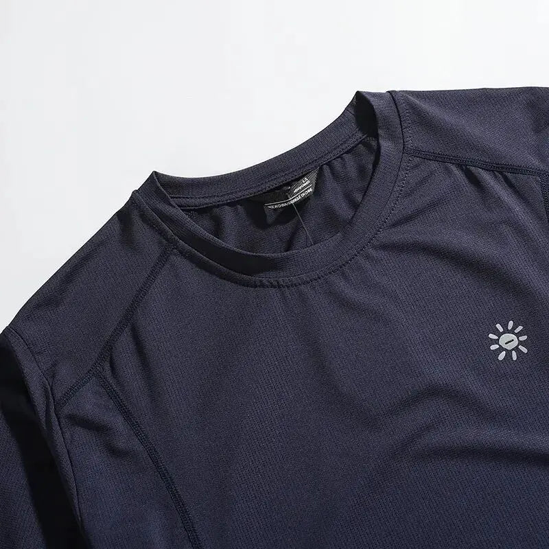 Outdoor Large Order 3D Tailoring Men's Summer 2026 Quick Dry Breathable Sweat Absorbing round Neck Short Sleeve T-Shirt